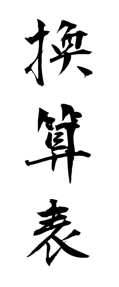 k10487換算表かんさんひょう