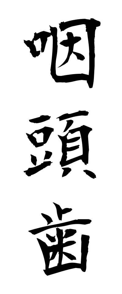 a20749咽頭歯いんとうし