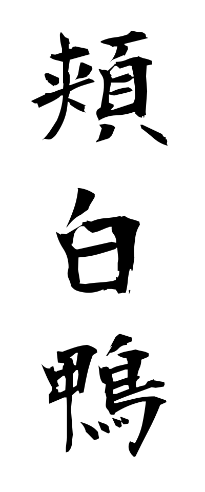 h50327頬白鴨ほおじろがも